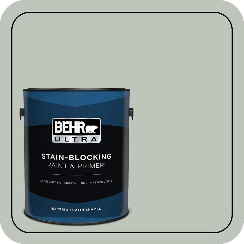 BEHR ULTRA 1 gal. #N410-3 Riverdale Satin Enamel Exterior Paint & Primer