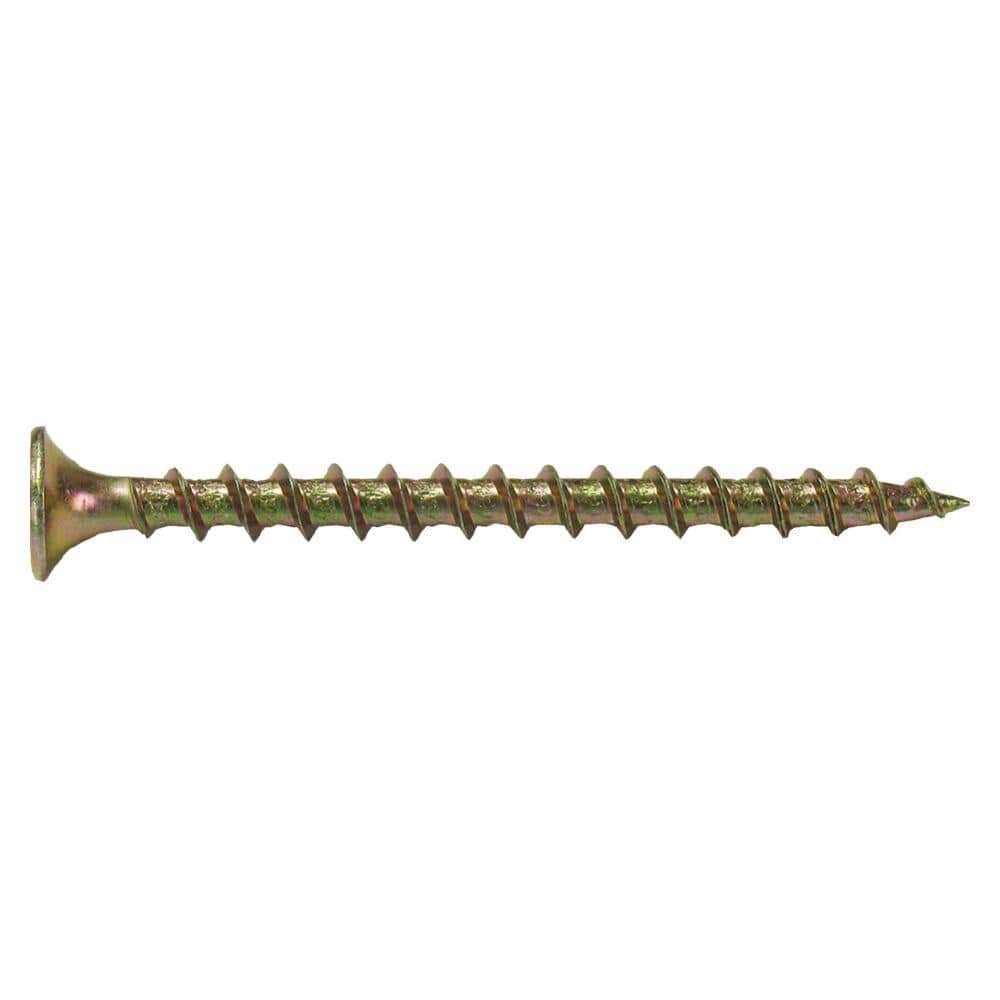 Grip-Rite #6 # Phillips Bugle Head Coarse Thread Gold Screws 1 lb. Box (2)