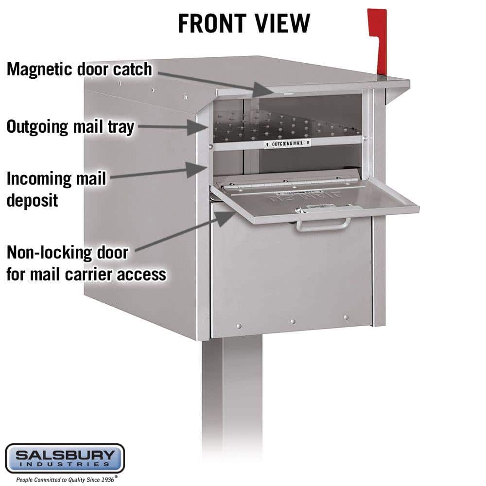 Salsbury Industries 4300 Series Mail Chest in Silver (2)