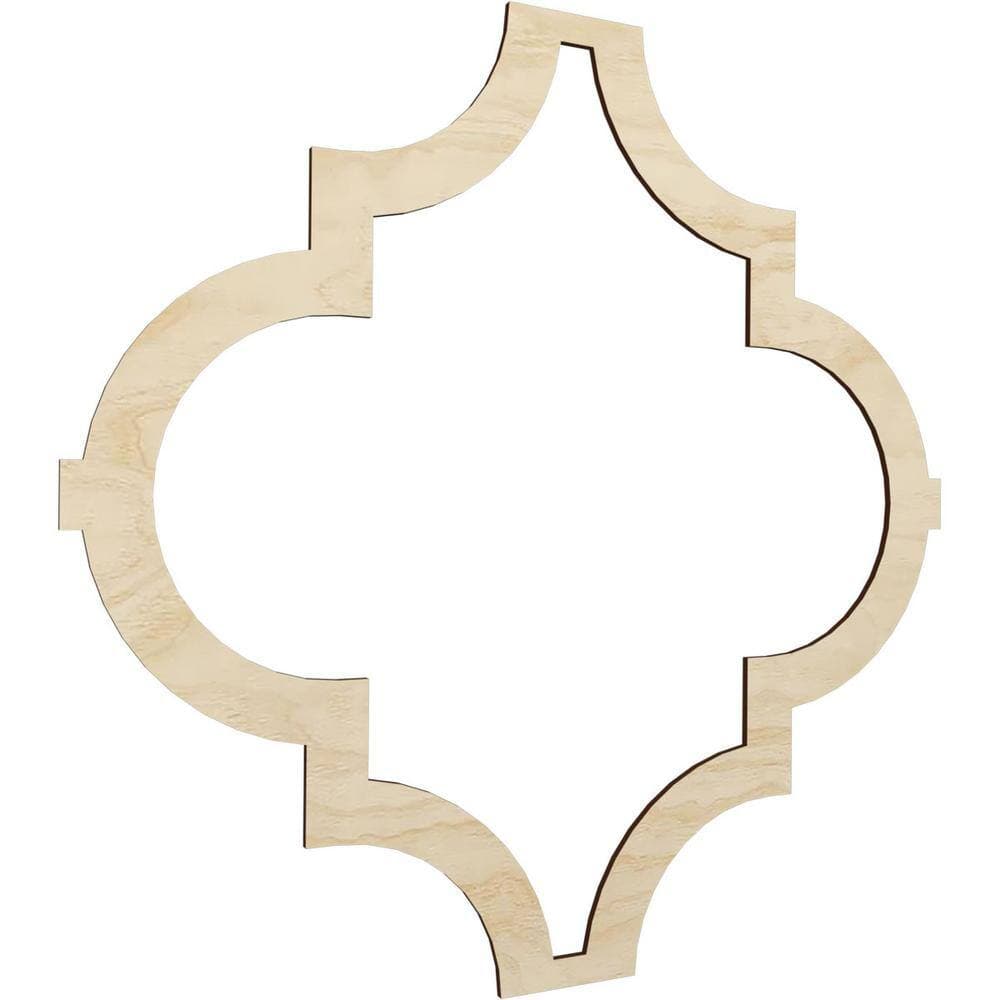 Ekena Millwork Large Marrakesh Fretwork 3/8 in. x 6 ft. x 6 ft. Brown Wood Decorative Wall Paneling 1-Pack (2)