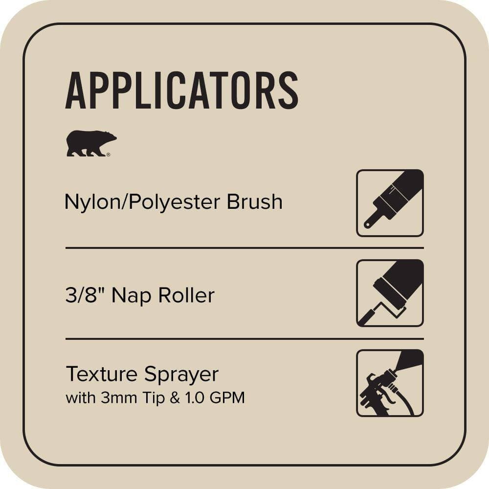 BEHR PREMIUM 1 gal. #PPU4-12 Natural Almond Textured Low-Lustre Enamel Interior/Exterior Porch and Patio Anti-Slip Floor Paint (4)