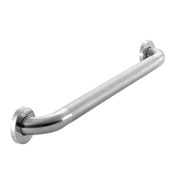 Glacier Bay 24 in. L x 1 1/2 in. ADA Compliant Grab Bar in Polished Stainless Steel
