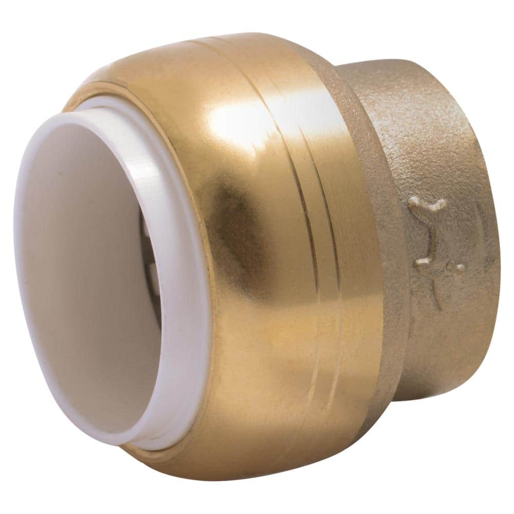 SharkBite 1/2 in. Push-to-Connect PVC IPS Brass End Stop Fitting (1)
