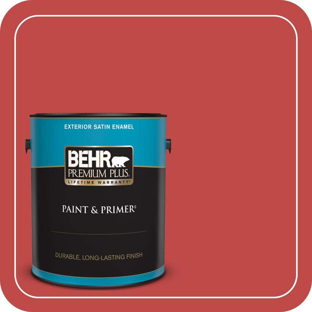 BEHR PREMIUM PLUS 1 gal. #P160-6 Intrigue Satin Enamel Exterior Paint & Primer