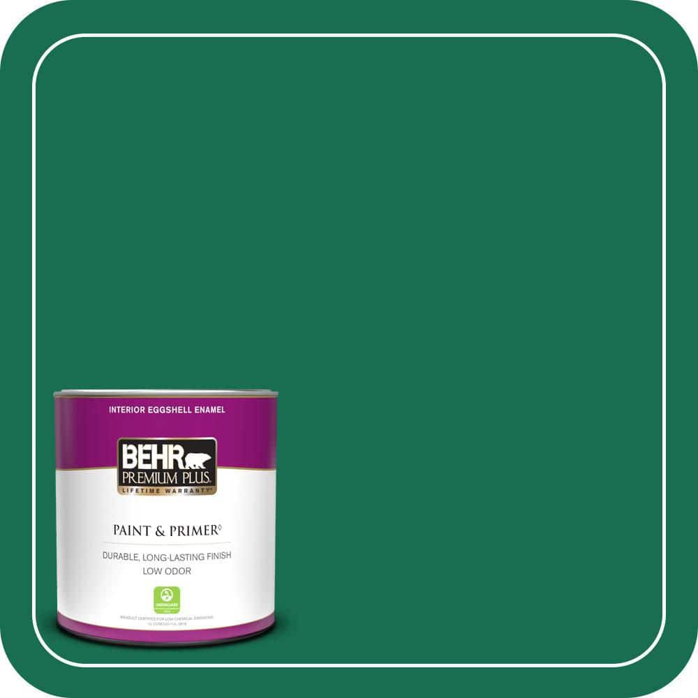 BEHR PREMIUM PLUS #S-H-470 Precious Emerald Enamel Low Odor & Primer