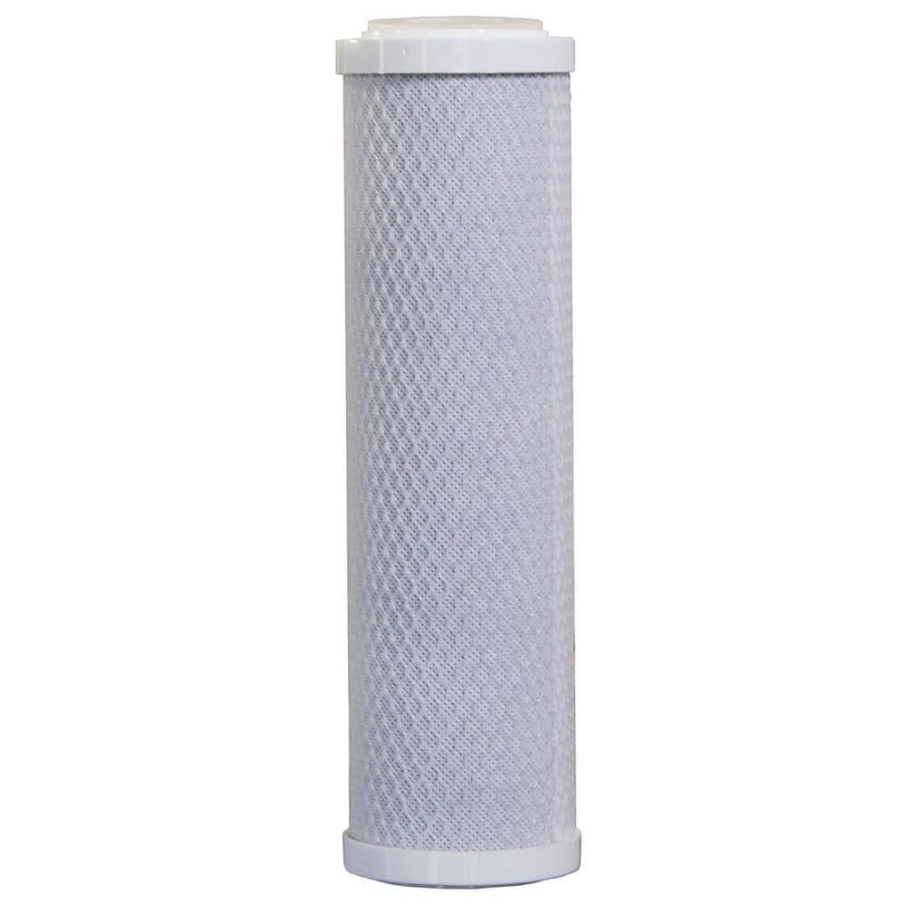 Unbranded Stefani 10 in. Universal Carbon Water Filter Cartridge - 0.6 Micron Replacement Filter for Under Sink Systems (3)