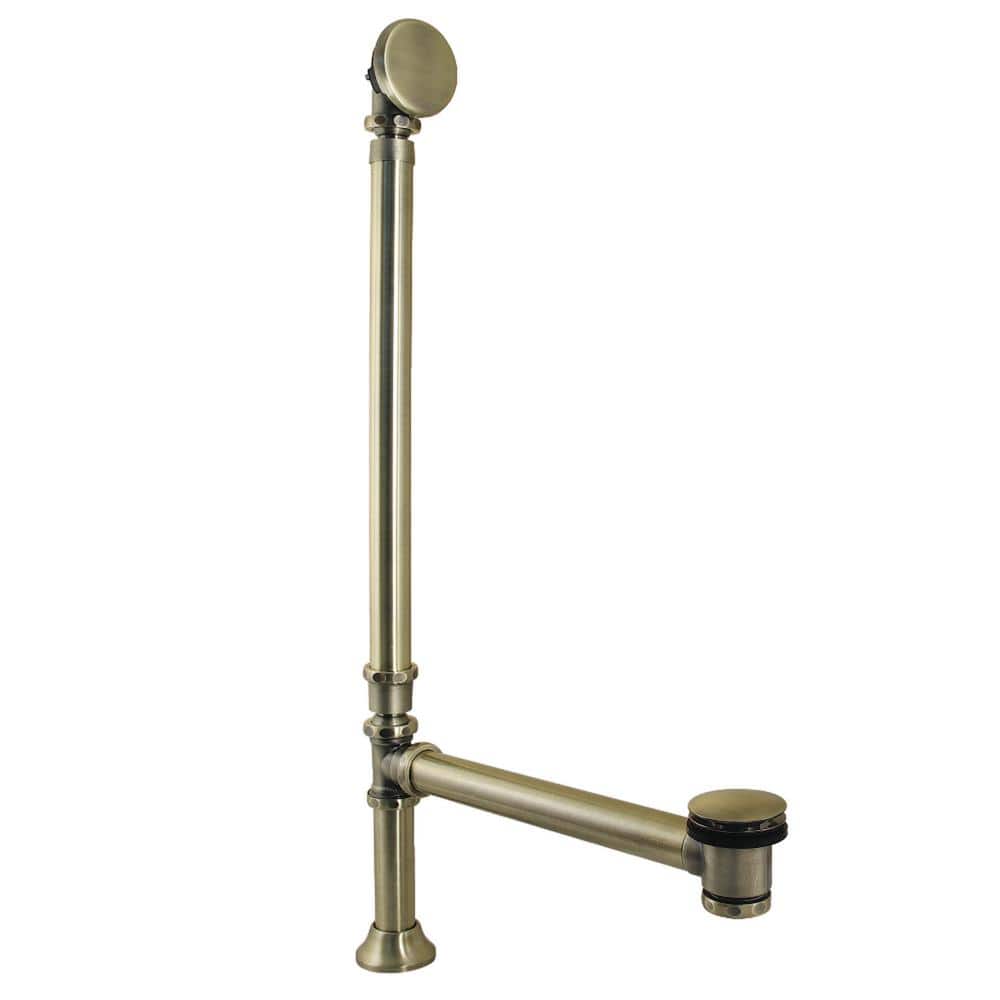 Kingston Brass Vintage 23-Gauge Toe Touch Tub Waste and Overflow in Antique Brass (1)