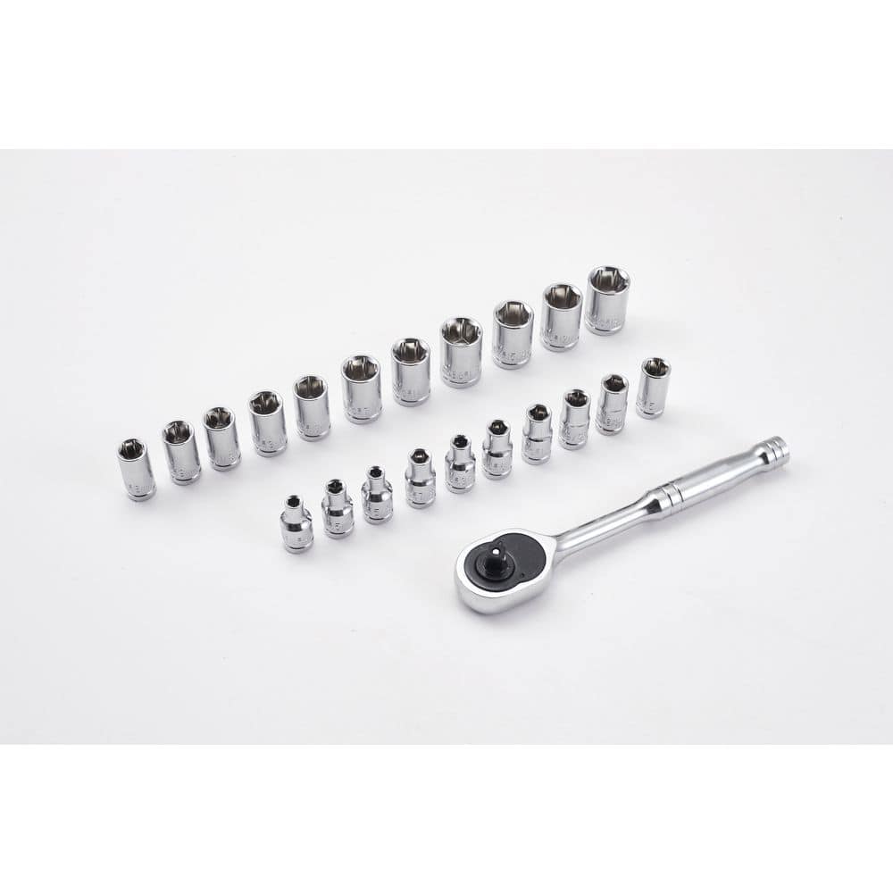Anvil . Drive /Metric Ratchet and Socket Set (2)