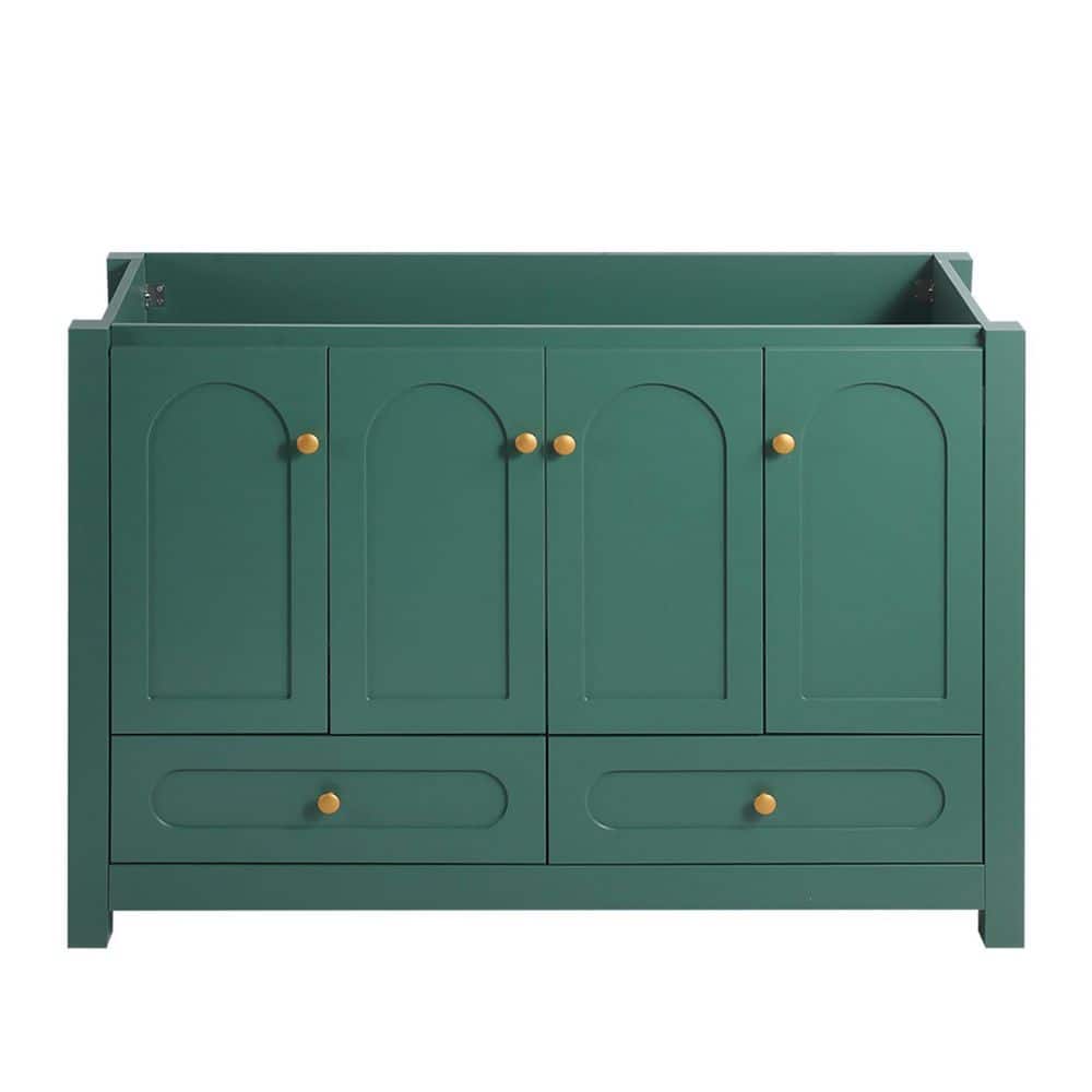 Noble House Zuri 46.93 in. W Freestanding Bath Vanity Cabinet without Top with 4 Soft Close Doors and 2 Drawers (2)