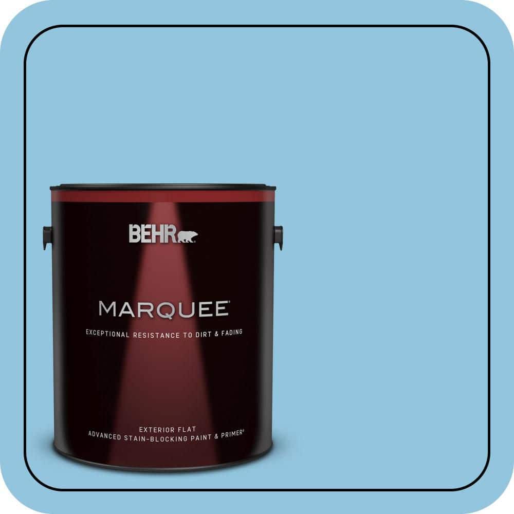 BEHR MARQUEE 1 gal. #550D-4 Caribbean Coast Flat Exterior Paint & Primer