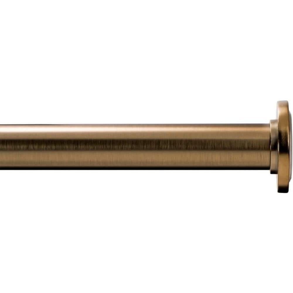 Dyiom Tension Curtain Rod - Spring Tension Rod for Windows or Shower, 24 to 36 In.. Warm Gold (2)