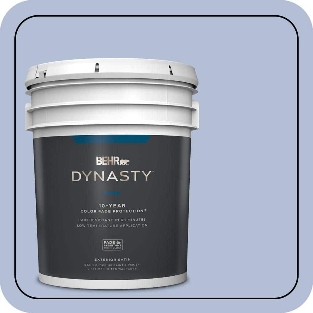 BEHR DYNASTY 5 gal. #MQ5-45 Movie Magic Satin Enamel Exterior Stain-Blocking Paint & Primer