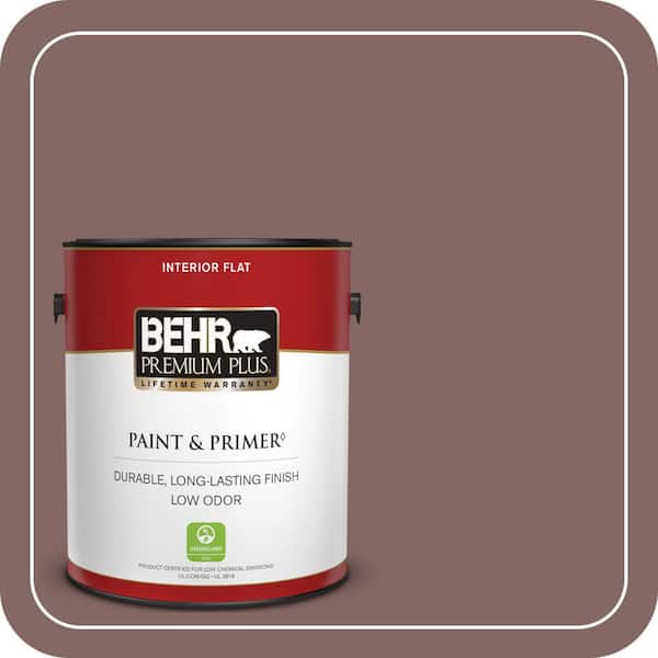 BEHR PREMIUM PLUS #130F-6 Brazil Nut Enamel Low Odor & Primer (3)