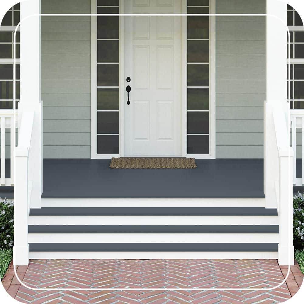 BEHR PREMIUM #N490-6 Textured Low-Lustre Enamel Interior/Exterior Porch and Patio Anti-Slip Floor Paint (2)