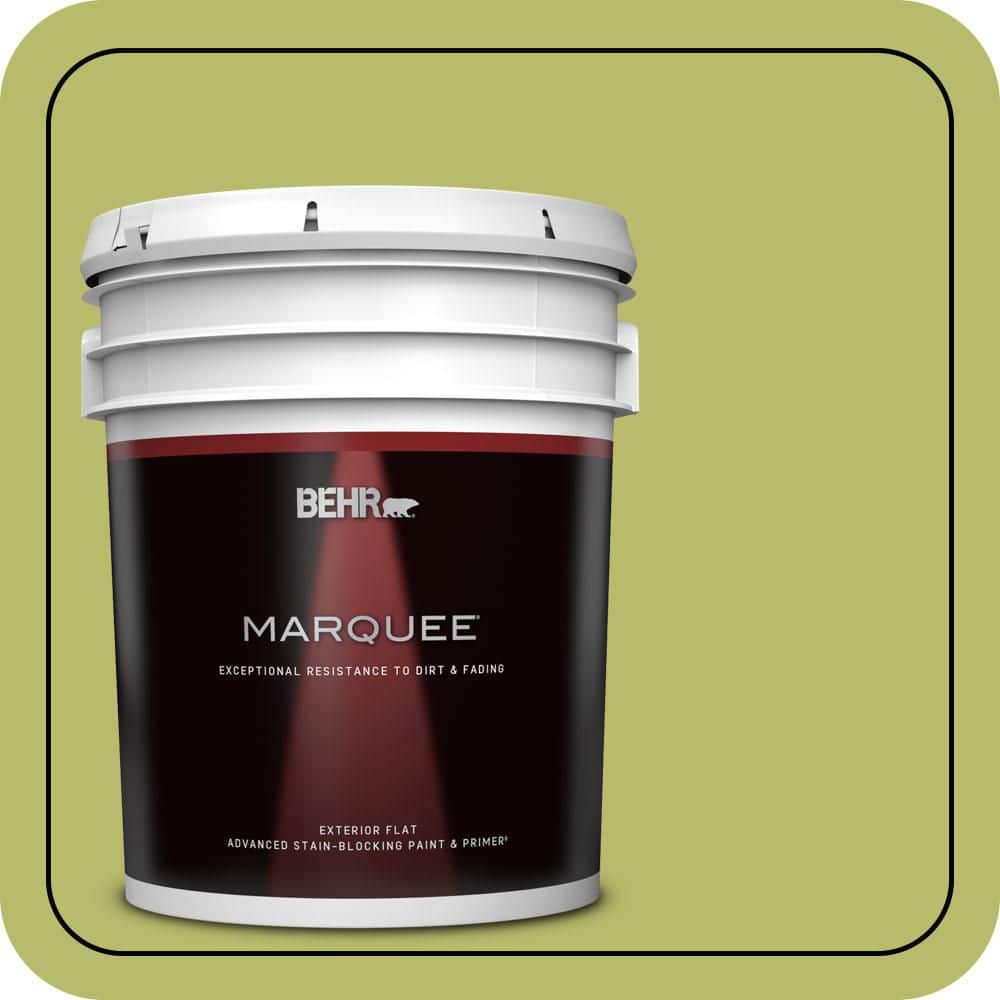 BEHR MARQUEE 5 gal. #P360-5 Citrus Peel Flat Exterior Paint & Primer (1)