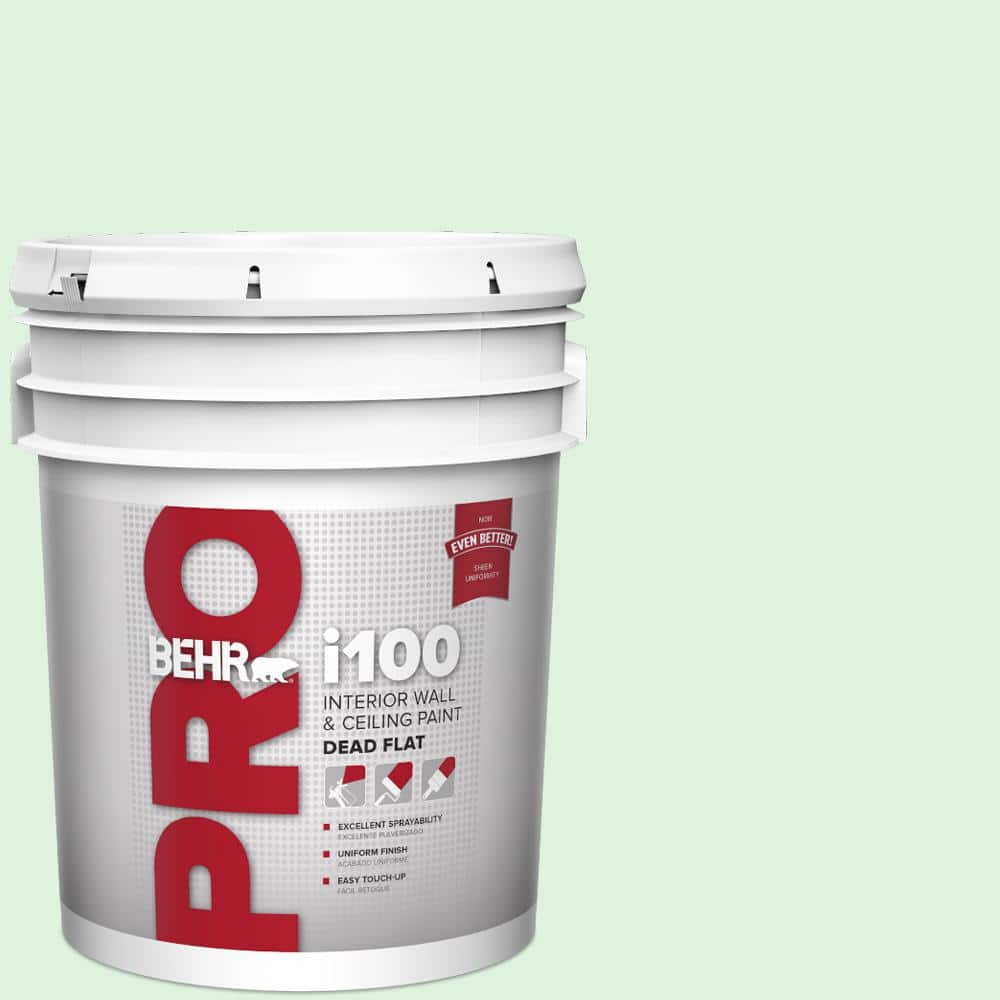 BEHR PRO 5 gal. #P400-1 Mischievous Dead Flat Interior Paint (1)