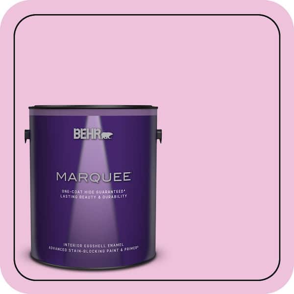 BEHR MARQUEE 1 gal. #P120-1 Starlet Pink Eggshell Enamel Interior Paint & Primer (2)