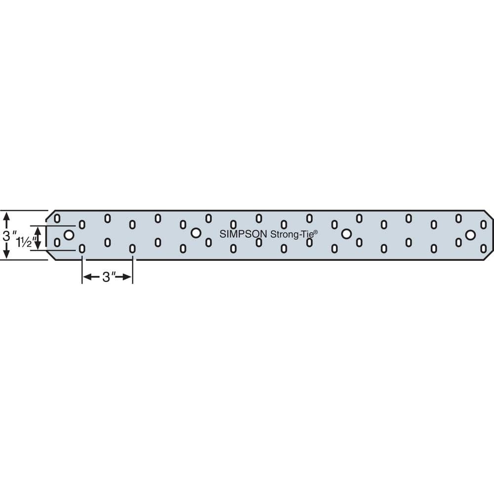 Simpson Strong-Tie MSTC 28-1/4 in. 16-Gauge Galvanized Medium Strap (3)