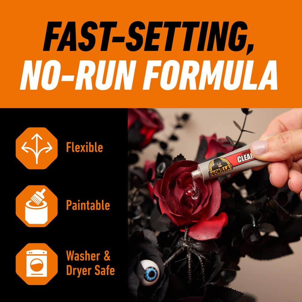 Gorilla 0 . Clear Grip Contact Adhesive Minis 4 Tubes (4)