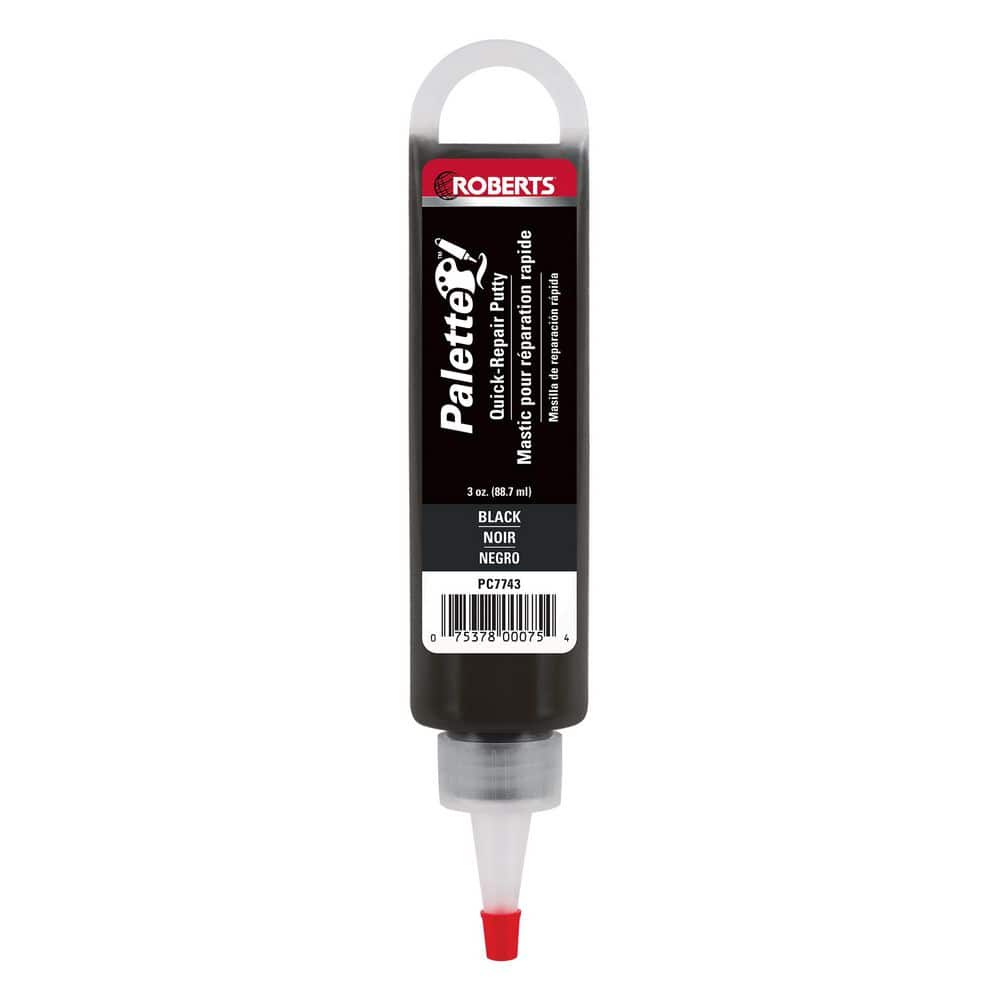ROBERTS Palette Quick-Repair Putty 3 oz. Black for Wood, Laminate, and Vinyl Flooring