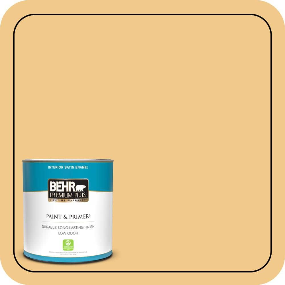 BEHR PREMIUM PLUS Home Decorators Collection #HDC-CL-16 Beacon Yellow Enamel Interior/Exterior Paint & Primer Color Sample (1)