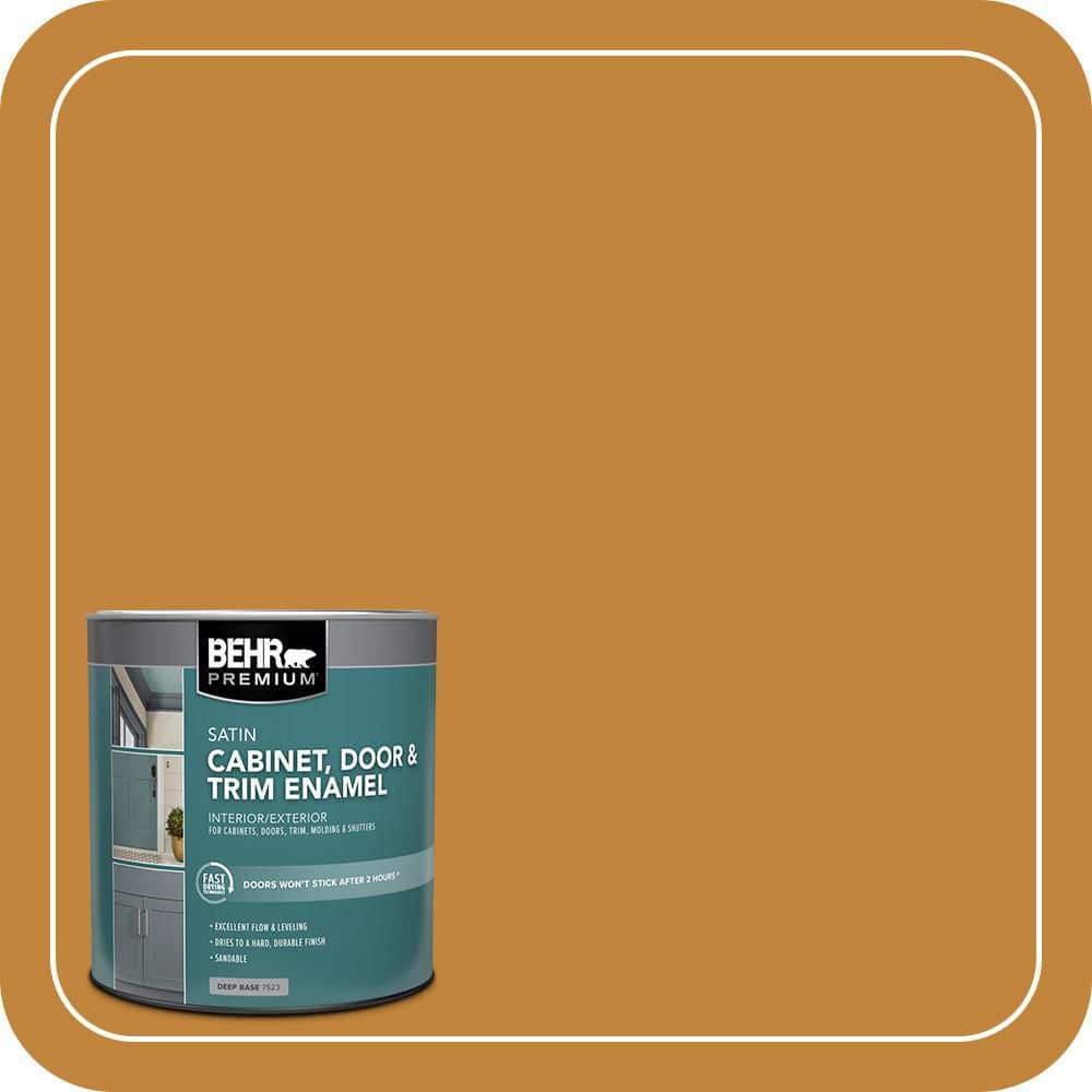 BEHR PREMIUM 1 qt. #M260-7 Back To School Satin Enamel Interior/Exterior Cabinet, Door & Trim Paint (1)