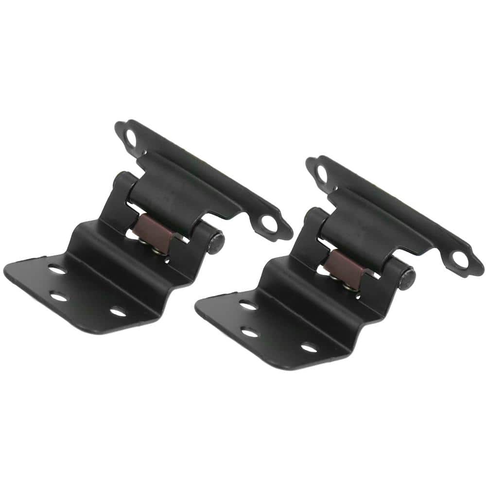 Laurey 3/8 in. Oil Rubbed Bronze Self-Closing Inset Hinge (1-Pair)