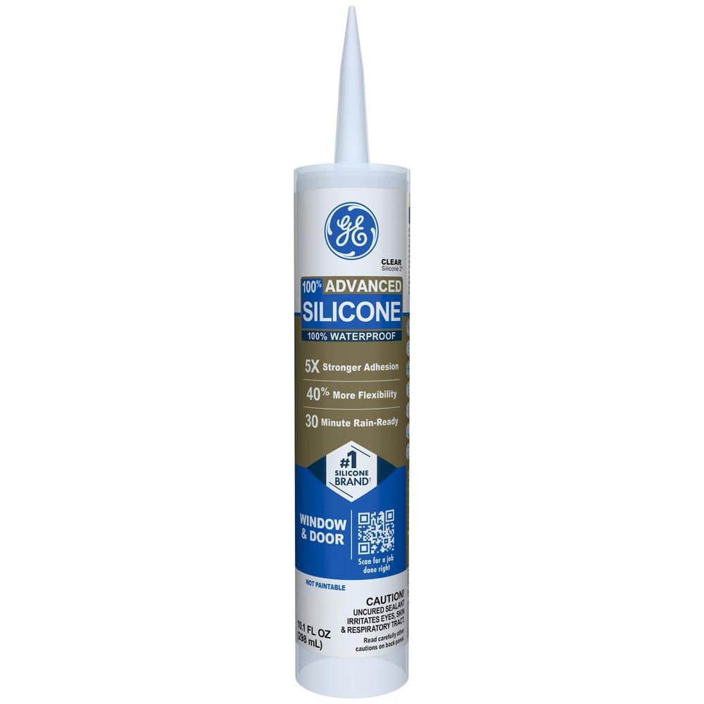 GE Advanced Silicone 2 Caulk Window and Door Sealant