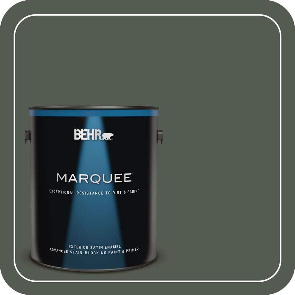 BEHR MARQUEE 1 gal. #N410-7 North Woods Satin Enamel Exterior Paint & Primer