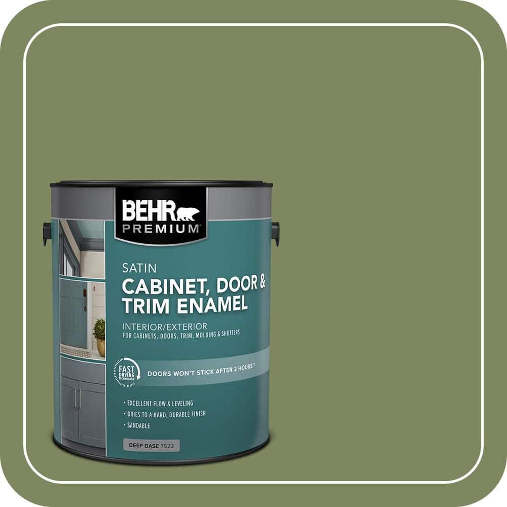 BEHR PREMIUM 1 gal. #PPU10-02 Tuscany Hillside Satin Enamel Interior/Exterior Cabinet, Door & Trim Paint (1)
