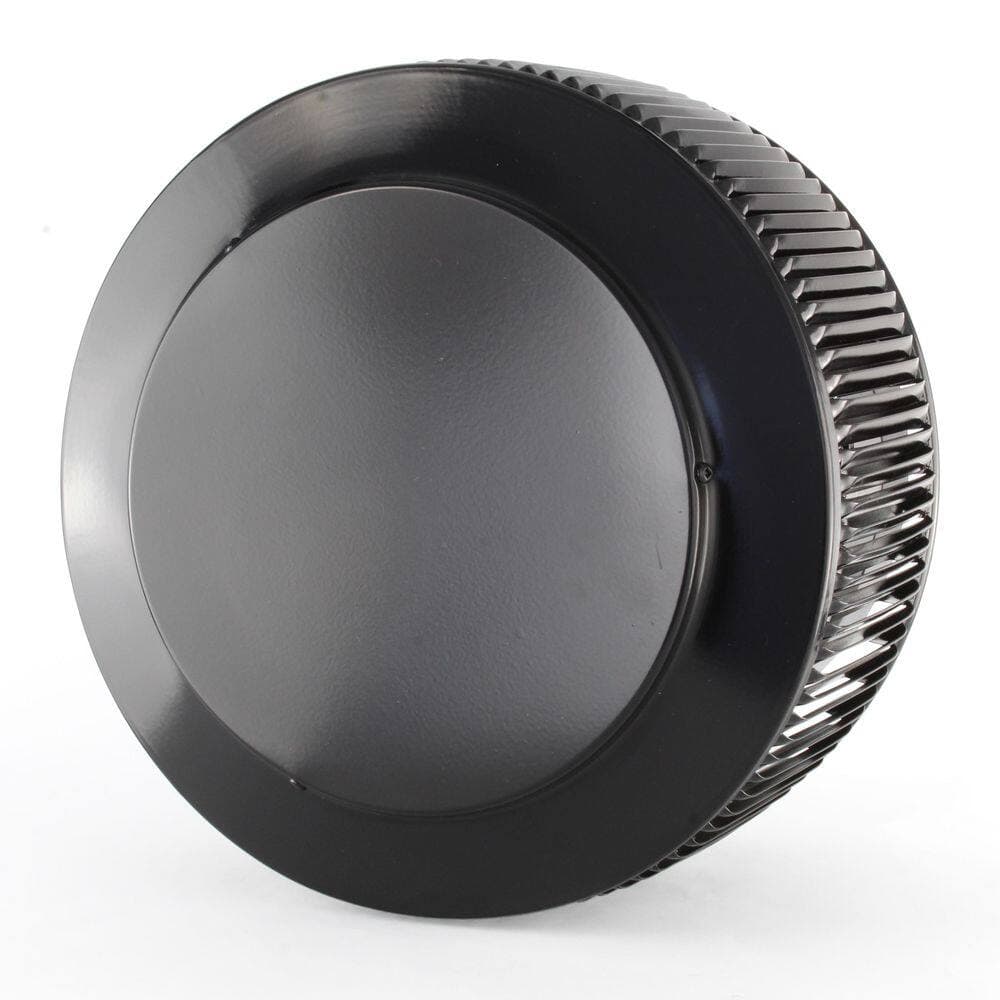 Active Ventilation Aura PVC Vent Cap 8 in. Dia Black Aluminum Exhaust Static Roof Vent with Adapter for Sch. 40 or Sch. 80 PVC Pipe (3)