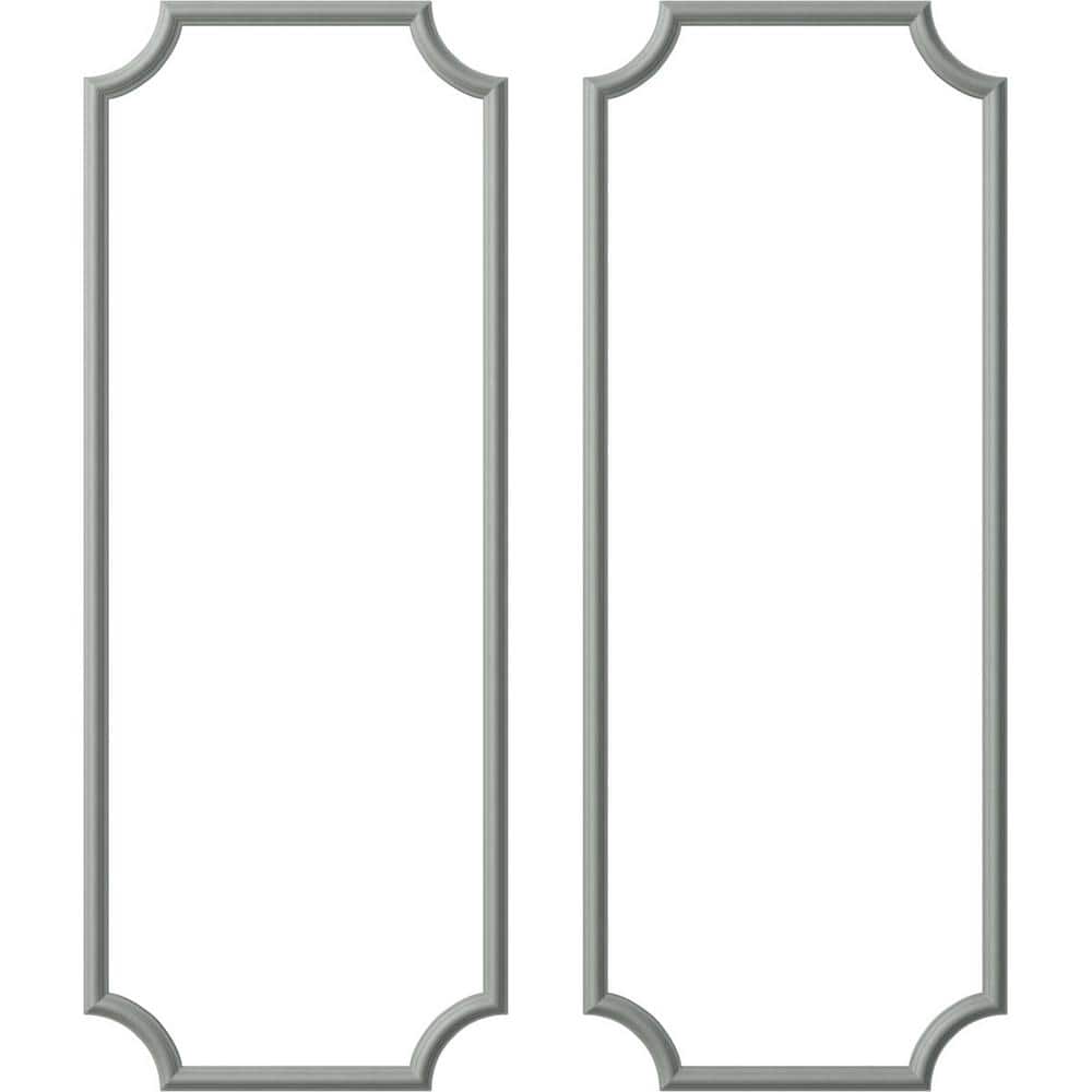 Ekena Millwork 28 in. W x 72 in. H Unfinished Polyurethane Panel Moulding Kit (Double Panel) (1)