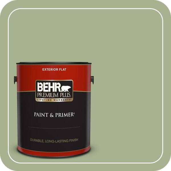 BEHR PREMIUM PLUS #PPU11-06 Willow Grove Interior/Exterior Paint & Primer Color Sample (3)