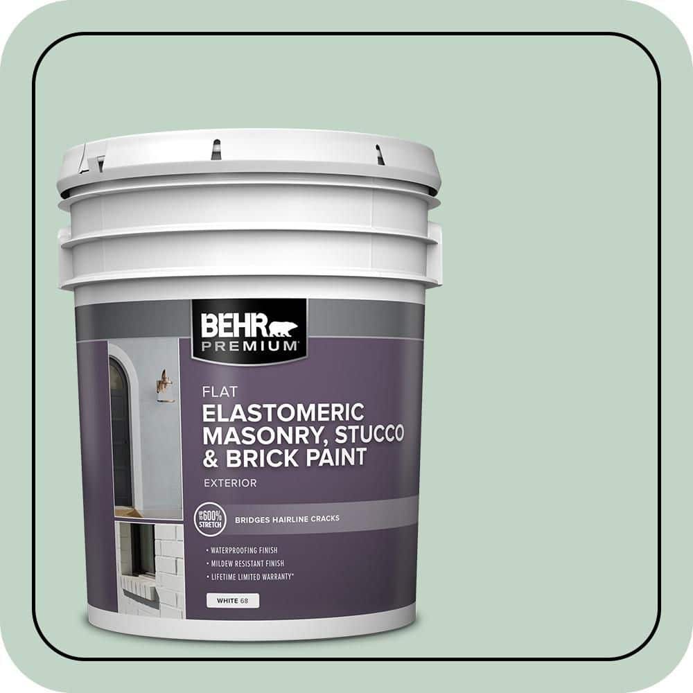 BEHR PREMIUM 5 gal. #MS-64 Mesa Verde Elastomeric Masonry, Stucco and Brick Exterior Paint (1)