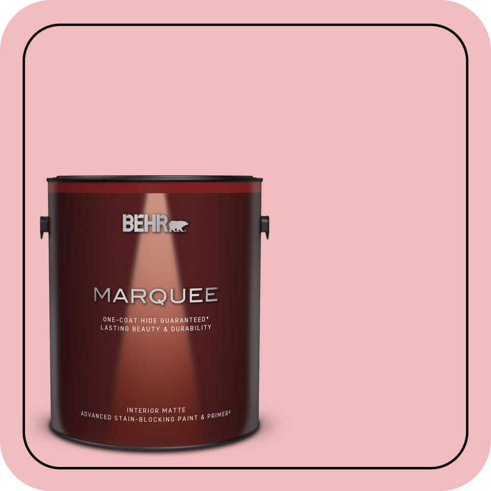 BEHR MARQUEE 1 gal. #P160-2 Blush Rush Matte Interior Paint & Primer (1)