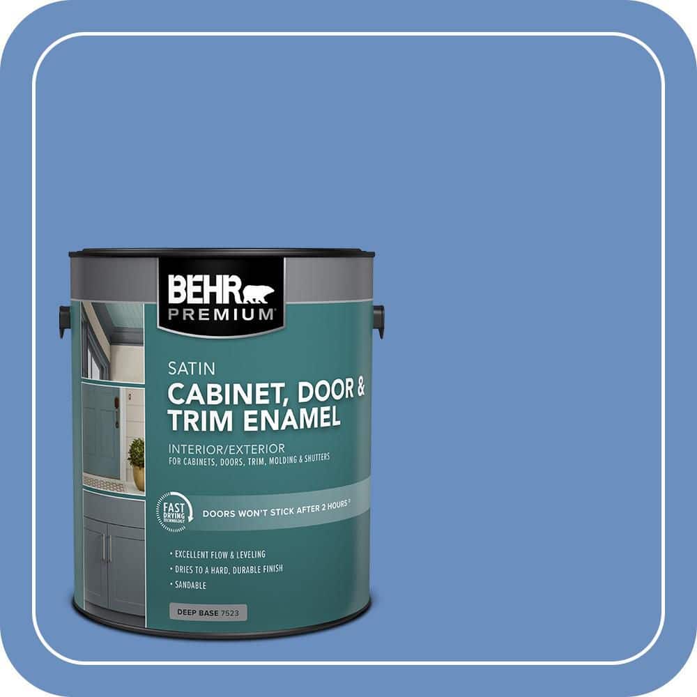 BEHR PREMIUM 1 gal. #HDC-MD-02 Lapis Lazuli Satin Enamel Interior/Exterior Cabinet, Door & Trim Paint