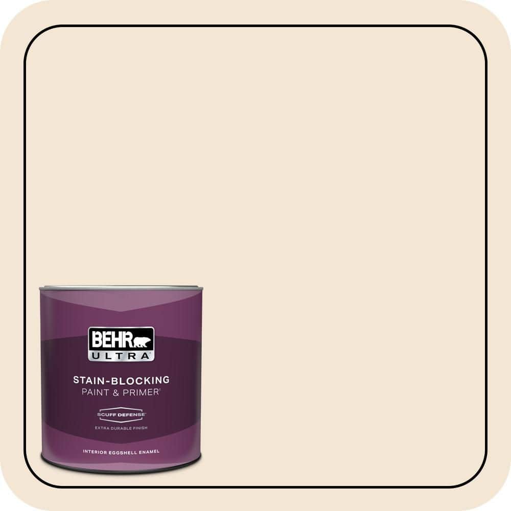 BEHR ULTRA 1 qt. #PPU5-11 Delicate Lace Extra Durable Eggshell Enamel Interior Paint & Primer