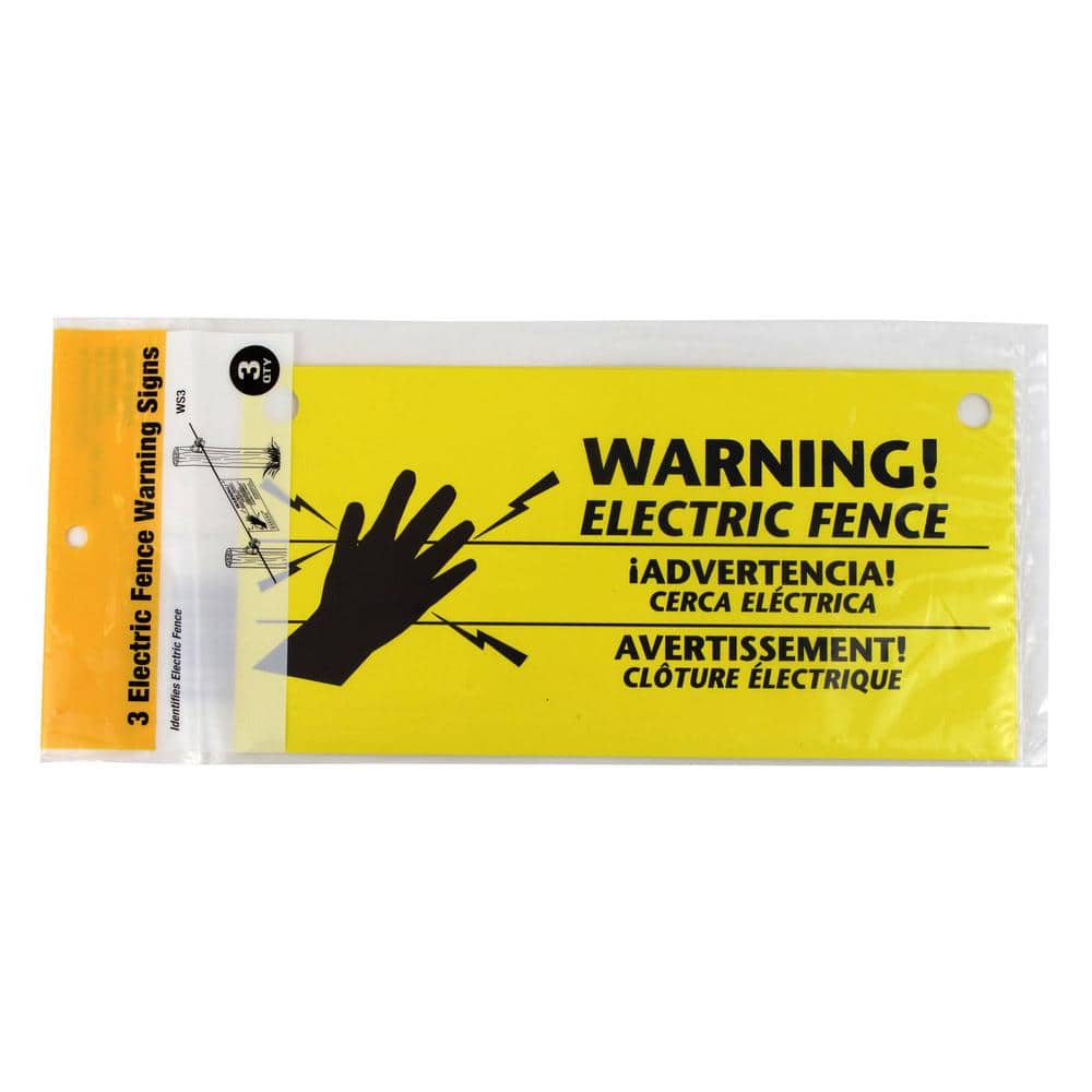 Zareba Electric Fence Warning Sign (3-Pack) (2)