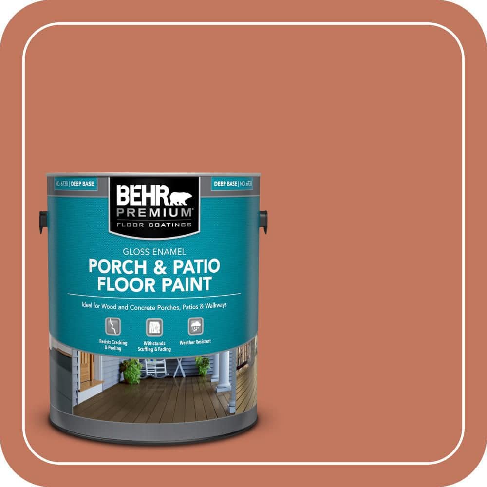 BEHR PREMIUM 1 gal. #PMD-11 Warm Terra Cotta Gloss Enamel Interior/Exterior Porch and Patio Floor Paint