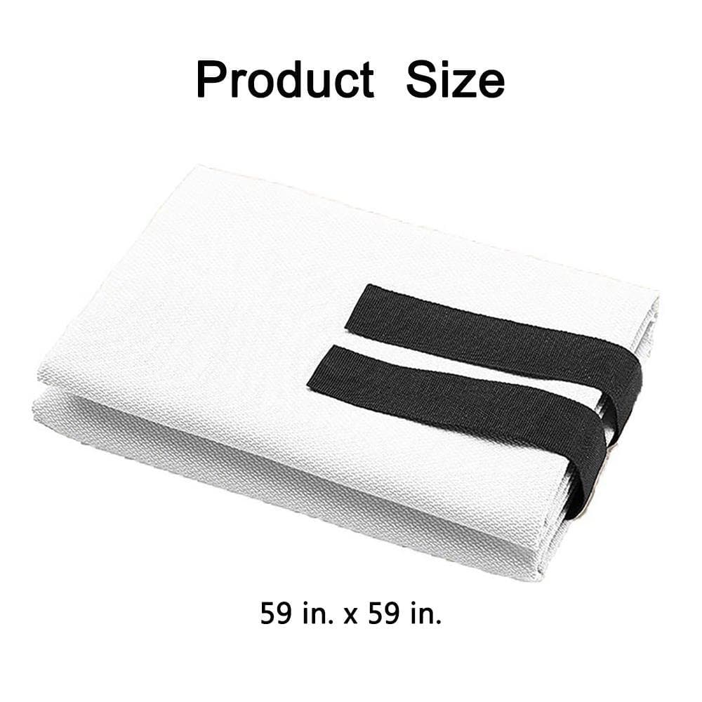 Wellco 59 in. x 59 in. Fiberglass Fire Blankets Emergency Heat Insulation And Flame Retardant Protection (8-Pack) (2)