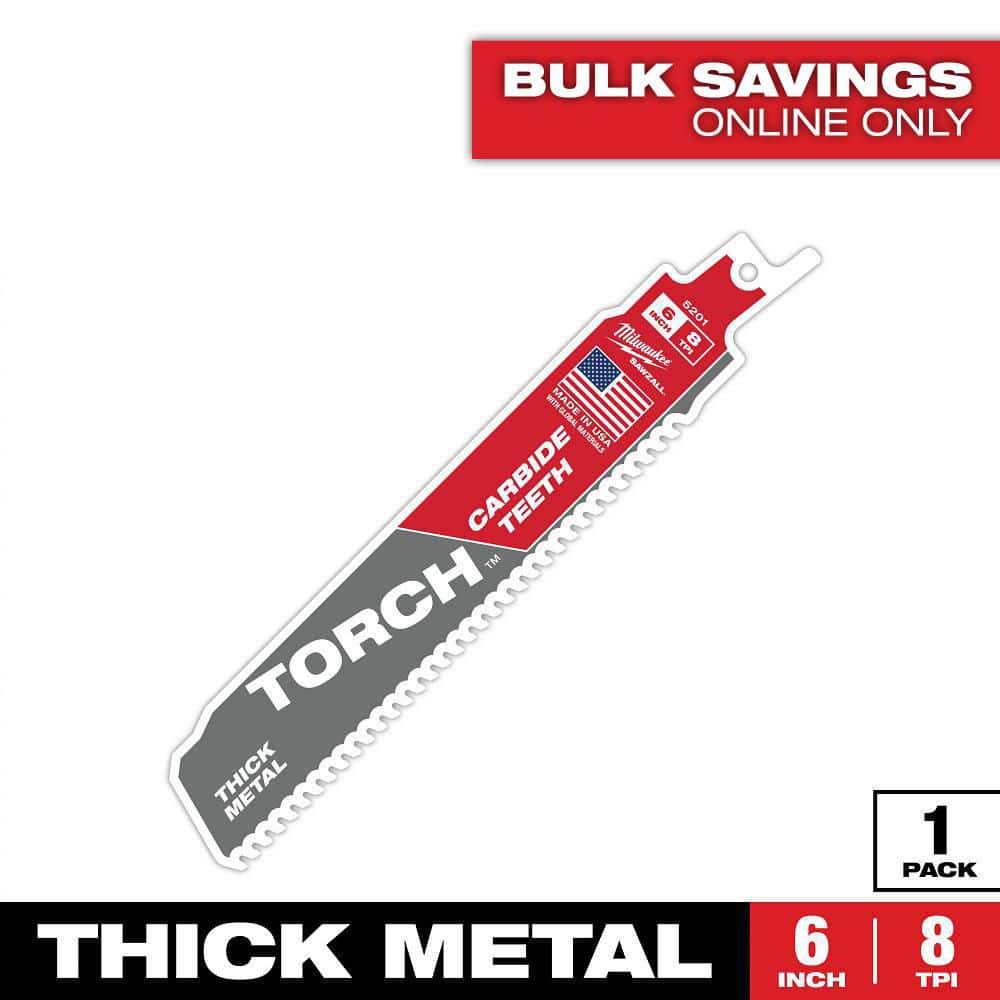 Milwaukee TORCH Teeth Medium Cutting SAWZALL Reciprocating Saw Blade