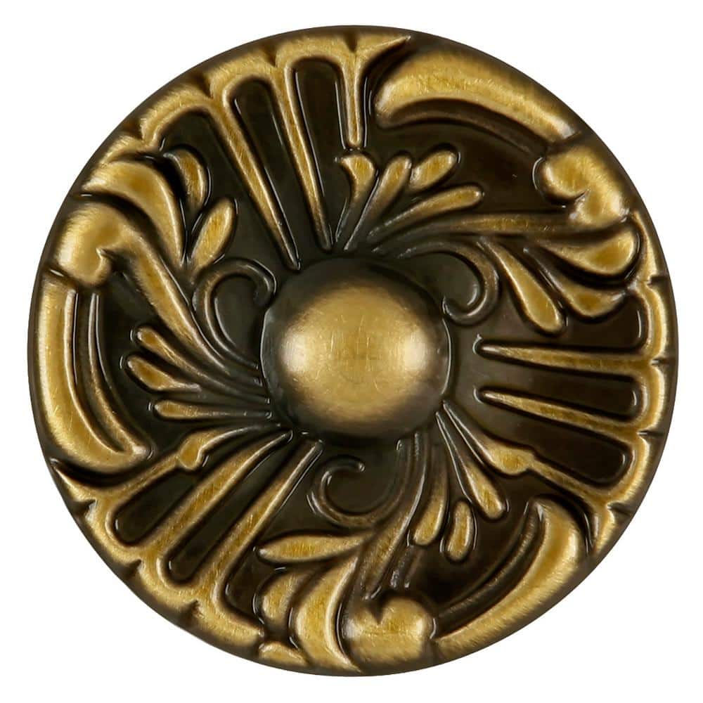 HICKORY HARDWARE Cavalier 1-1/2 in. Antique Brass Cabinet Knob (2)