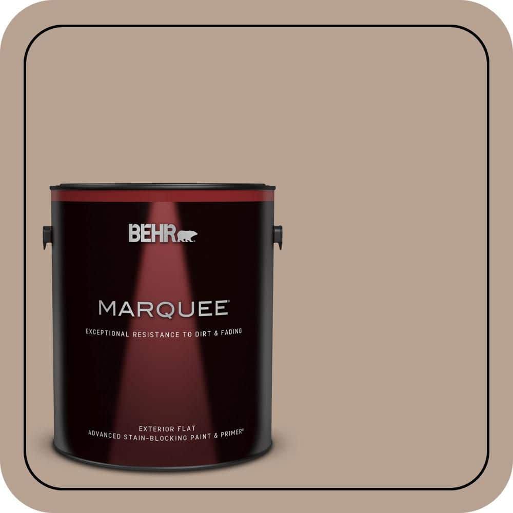BEHR MARQUEE 1 gal. #N190-4 Rugged Tan Flat Exterior Paint & Primer