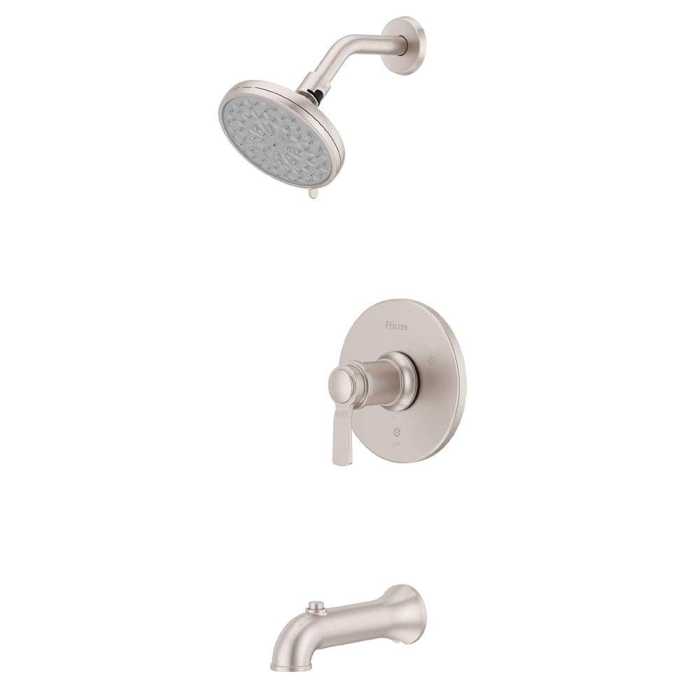 Pfister Briscoe Single Handle 1-Spray Tub and Shower Faucet 1.75 GPM in. Spot Defense Stainless Steel (Valve Included) (1)
