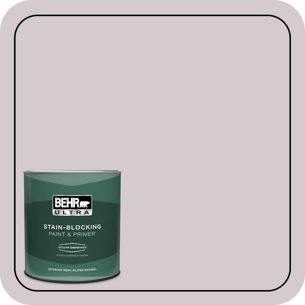 BEHR ULTRA 1 qt. #N110-1 Dusty Lilac Extra Durable Semi-Gloss Enamel Interior Paint & Primer