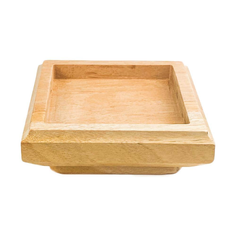 Protectyte 4 in. x 4 in. Post Cap - Traditional Slip Over Fence Post Cap Untreated wood One Piece (3)
