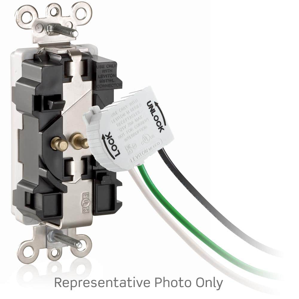 Leviton 125 V Commercial Grade Duplex Outlet/Receptacle, M5362-ST (2)