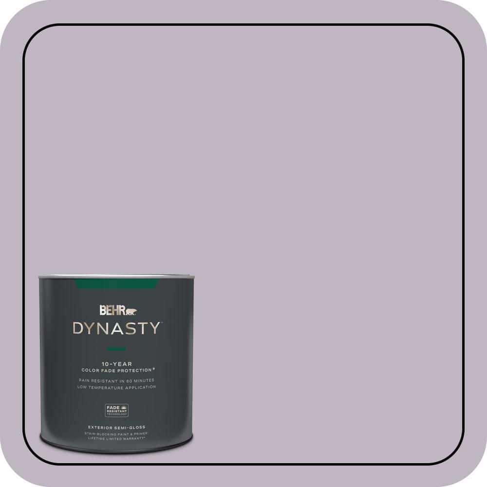 BEHR DYNASTY 1 qt. #PPU16-09 Aster Semi-Gloss Exterior Stain-Blocking Paint & Primer