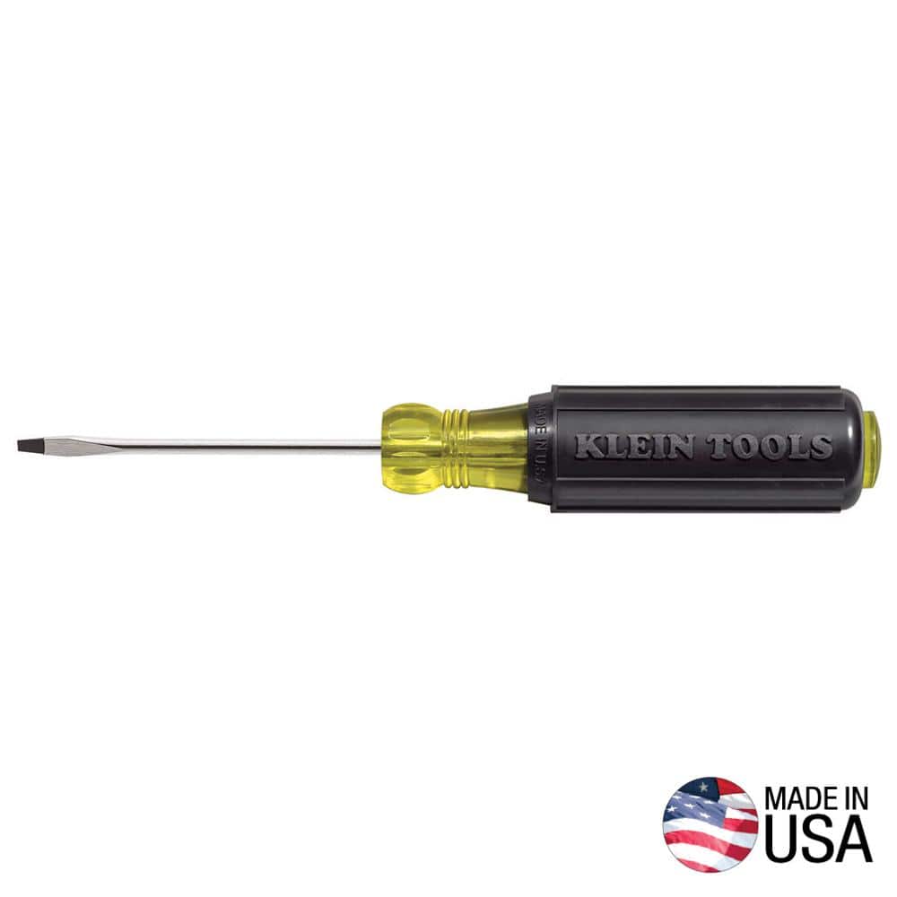 Klein Tools 1/16 in. Keystone-Tip Mini Flat Head Screwdriver with 2 in. Round Shank-Cushion Grip Handle (1)