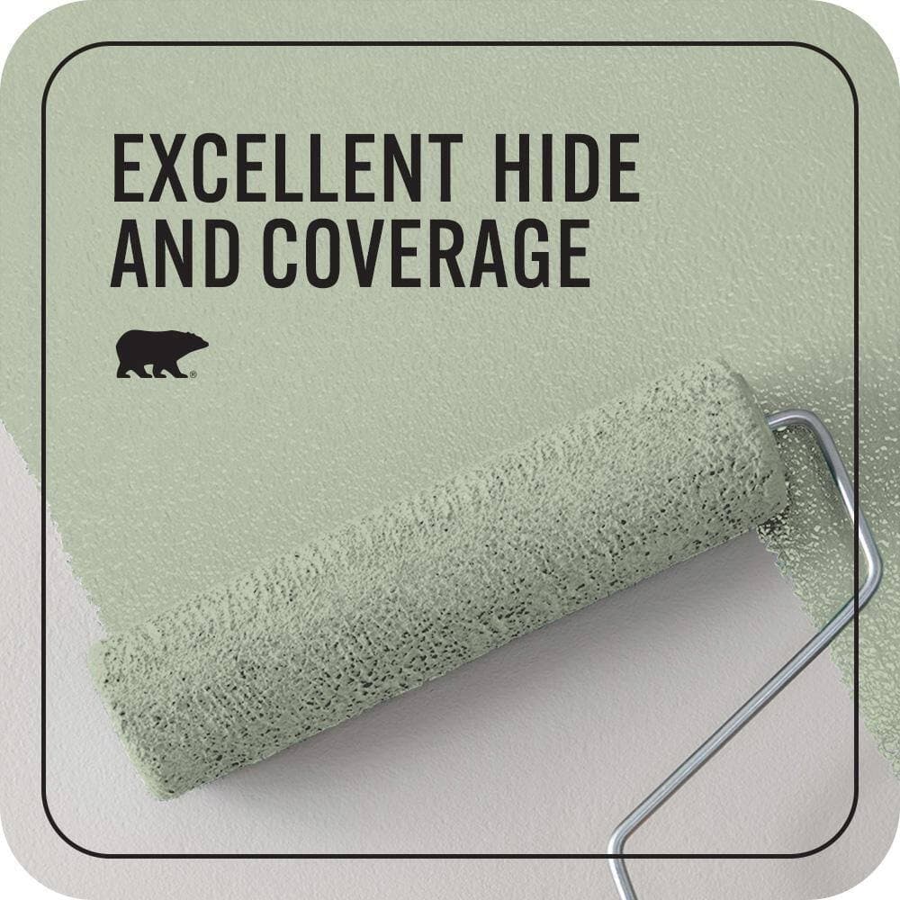 BEHR PREMIUM PLUS 1 qt. #PPU11-10 Whitewater Bay Flat EcoMix Plant-Based Interior Paint & Primer (2)